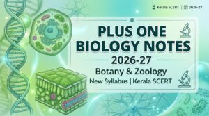 Plus One Biology Notes (New Syllabus) | Kerala SCERT Botany & Zoology PDF Download