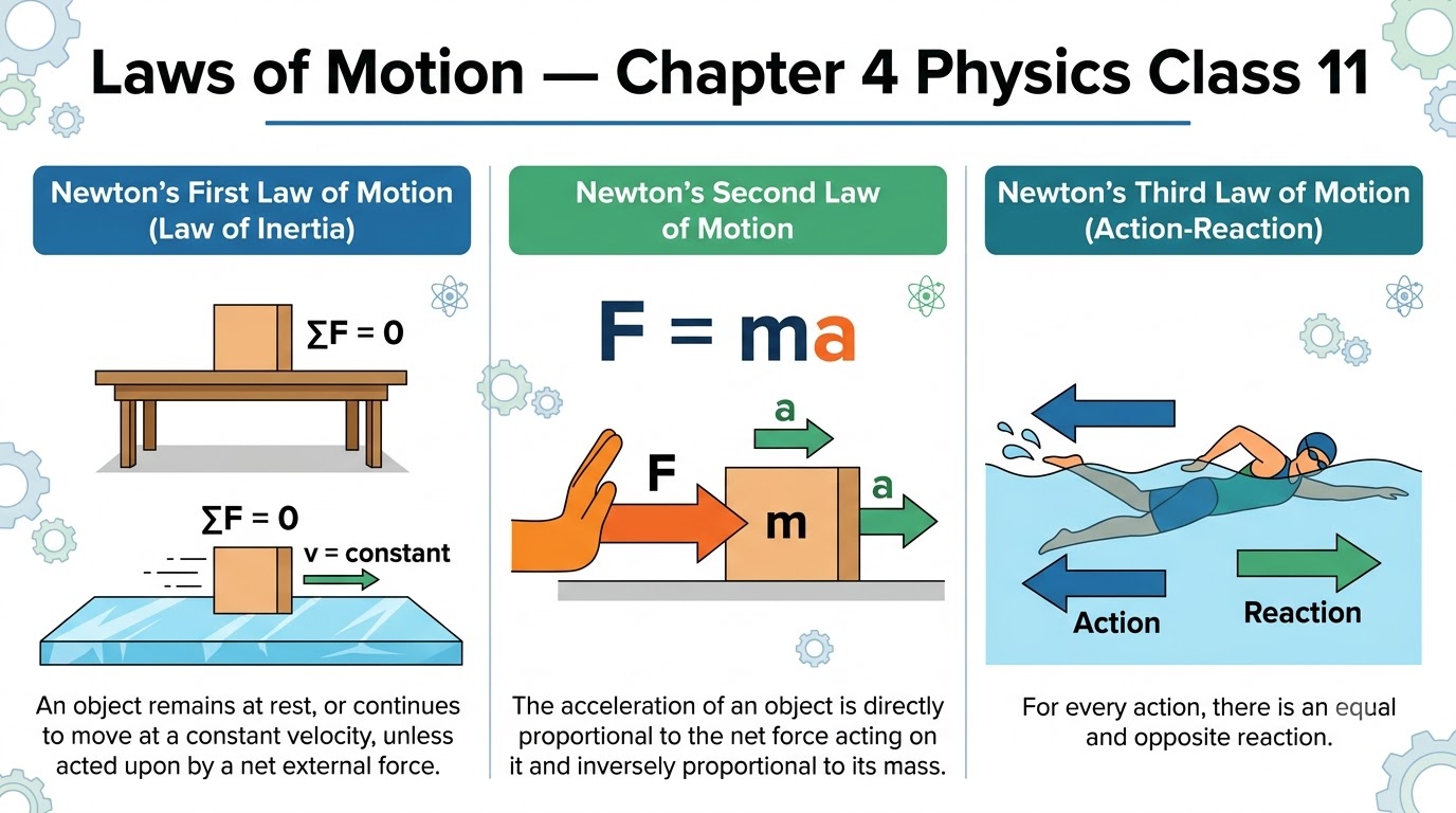 Laws of Motion Class 11 Questions and Answers | Kerala Plus One Physics Chapter 4 Notes (ചലന നിയമങ്ങൾ ചോദ്യോത്തരങ്ങൾ)