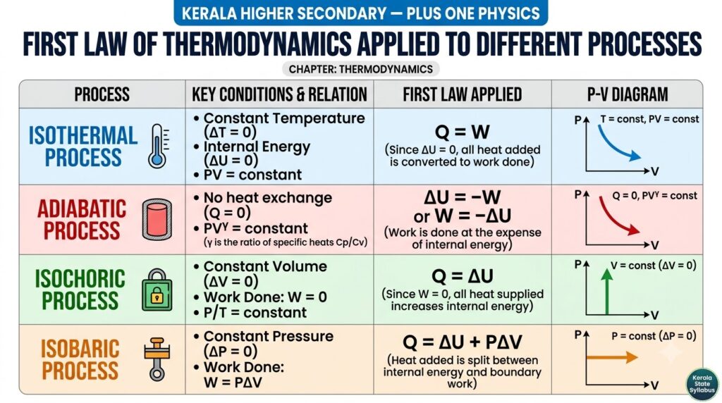 Thermodynamics Class 11 Questions and Answers | Kerala Plus One Physics Chapter 11 Notes pdf | താപഗതിശാസ്ത്രം ചോദ്യോത്തരങ്ങൾ